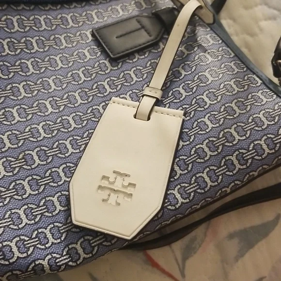Tory burch Blue Gemini  link tote Canvas - Picture 12 of 13